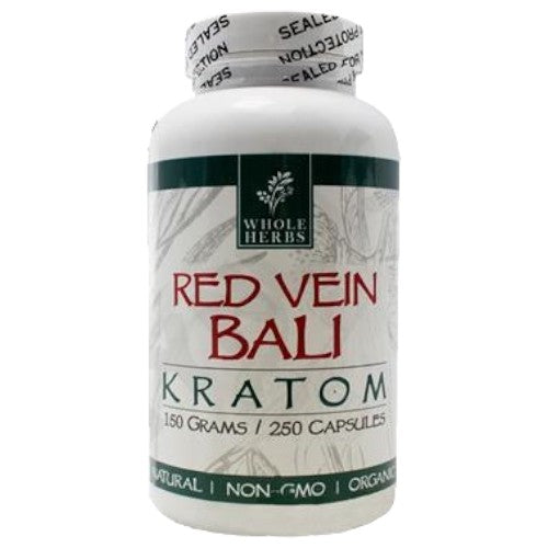 Whole Herbs Tablets & Caplets Kratom 250ct Red Vien Bali