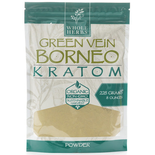 Whole Herbs Powders Kratom 225gr 8.0oz Green Vien Borneo