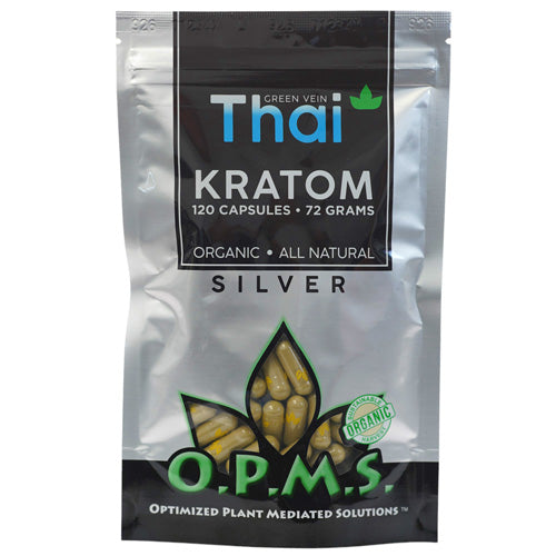 OPMS Tablets & Caplets Kratom 120ct - 72gr Green Vein Thai