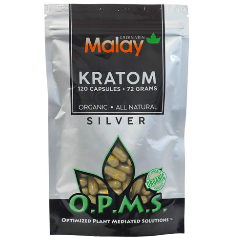 OPMS Tablets & Caplets Kratom 120ct - 72gr Green Vein Malay