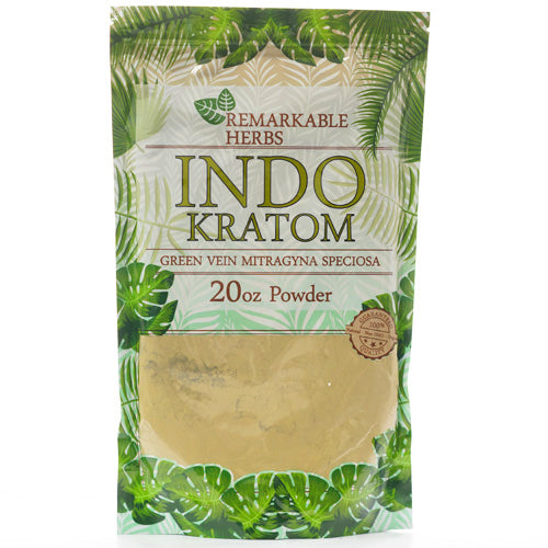 Remarkable Herbs Powders Kratom 20oz Indo Green