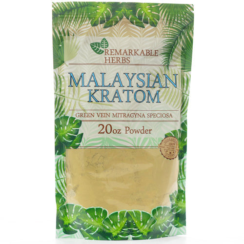 Remarkable Herbs Powders Kratom 20oz Malaysian Green
