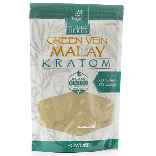 Whole Herbs Powders Kratom 500gr 17oz Green Vien Malay