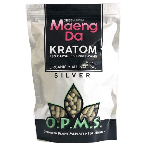 OPMS Tablets & Caplets Kratom 480ct - 288gr Green Vein Maeng Da