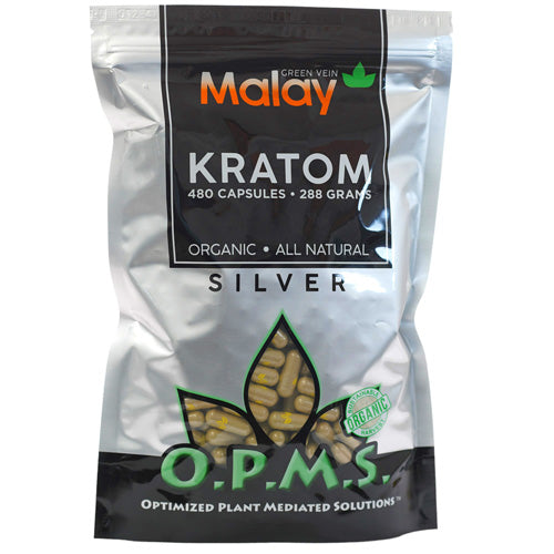 OPMS Tablets & Caplets Kratom 480ct - 288gr Green Vein Malay