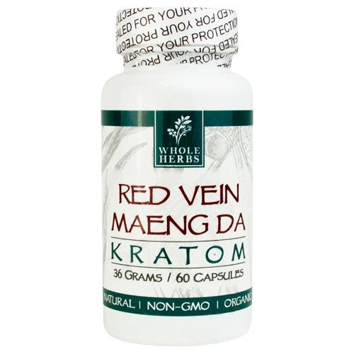 Whole Herbs Tablets & Caplets Kratom 60ct Red Vien Maeng Da