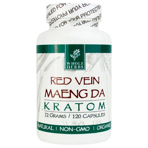 Whole Herbs Tablets & Caplets Kratom 120ct Red Vien Maeng Da