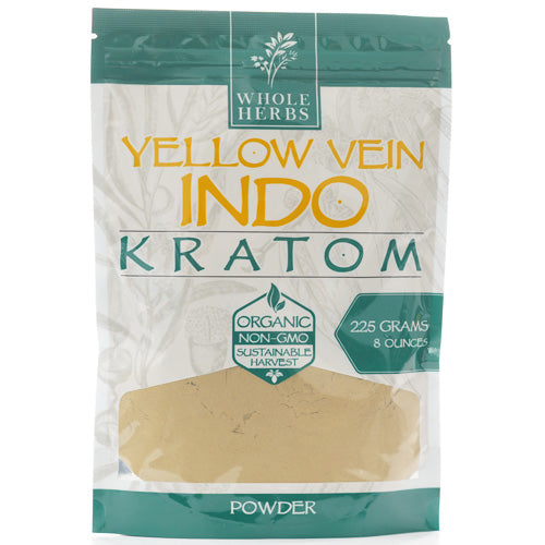 Whole Herbs Powders Kratom 225gr 8.0oz Yellow Vein Indo