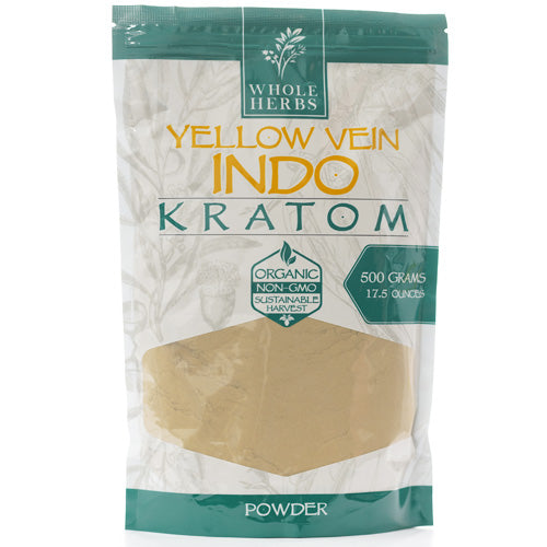 Whole Herbs Powders Kratom 500gr 17oz Yellow Vein Indo