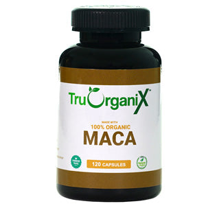 Truorganix Tablets & Caplets Organic Capsules 1000mg 120ct Maca