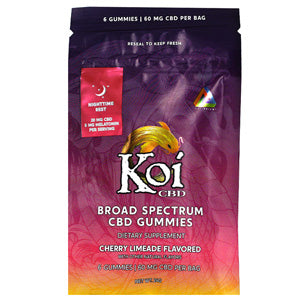 Koi Gummies & Edibles CBD Gummies 6 60mg Cherry Lemonade Night