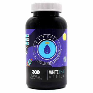 Halo Kratom Tablets & Caplets Kratom 300ct White Thai