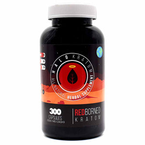 Halo Kratom Tablets & Caplets Kratom 300ct Red Borneo