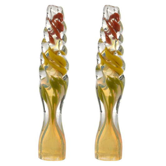 Unbranded Hand Pipe Twisted Cilli (2482) Glass 3.5"