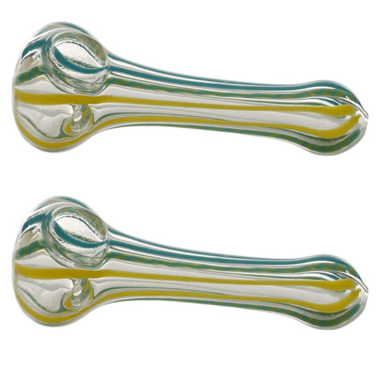 Unbranded Hand Pipe Candy Cane (2484) Glass 4.5"