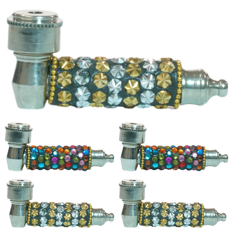 Unbranded Hand Pipe Heavy Marbel (2486) Metal 3.0"