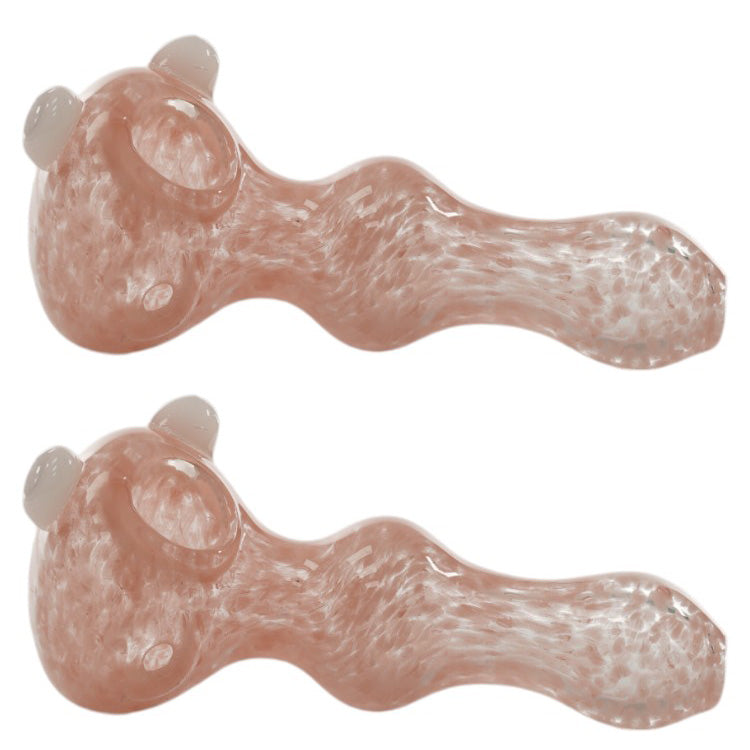 Unbranded Hand Pipe Pink (2491) Glass 4.0"