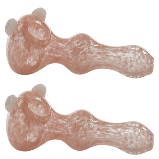 Unbranded Hand Pipe Pink (2491) Glass 4.0"