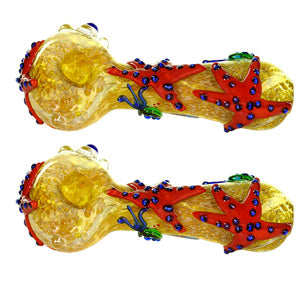 Unbranded Hand Pipe Starfish High End (2916) Glass 5.0"