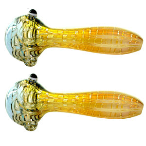 Unbranded Hand Pipe Purple Head Fancy (2932) Glass 4.0"