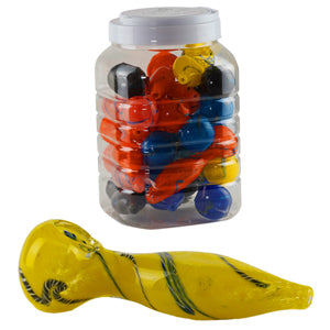 Unbranded Hand Pipe Heavy (2967) Glass 4.0"