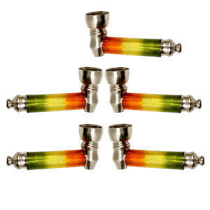 Unbranded Hand Pipe Rasta (3206) Metal 3.0"