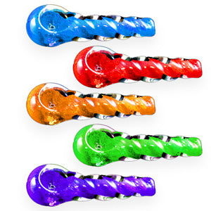 Unbranded Hand Pipe Twisted spoon (4501) Glass 2.5"