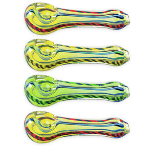 Unbranded Hand Pipe Spoon (4515) Glass 3.5"