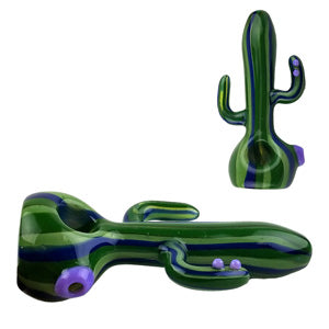 Unbranded Hand Pipe Cactus Heavy (4835) Glass 5.0"