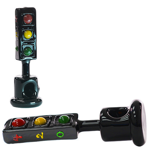 Unbranded Hand Pipe Traffic light (4849) Glass 5.0"