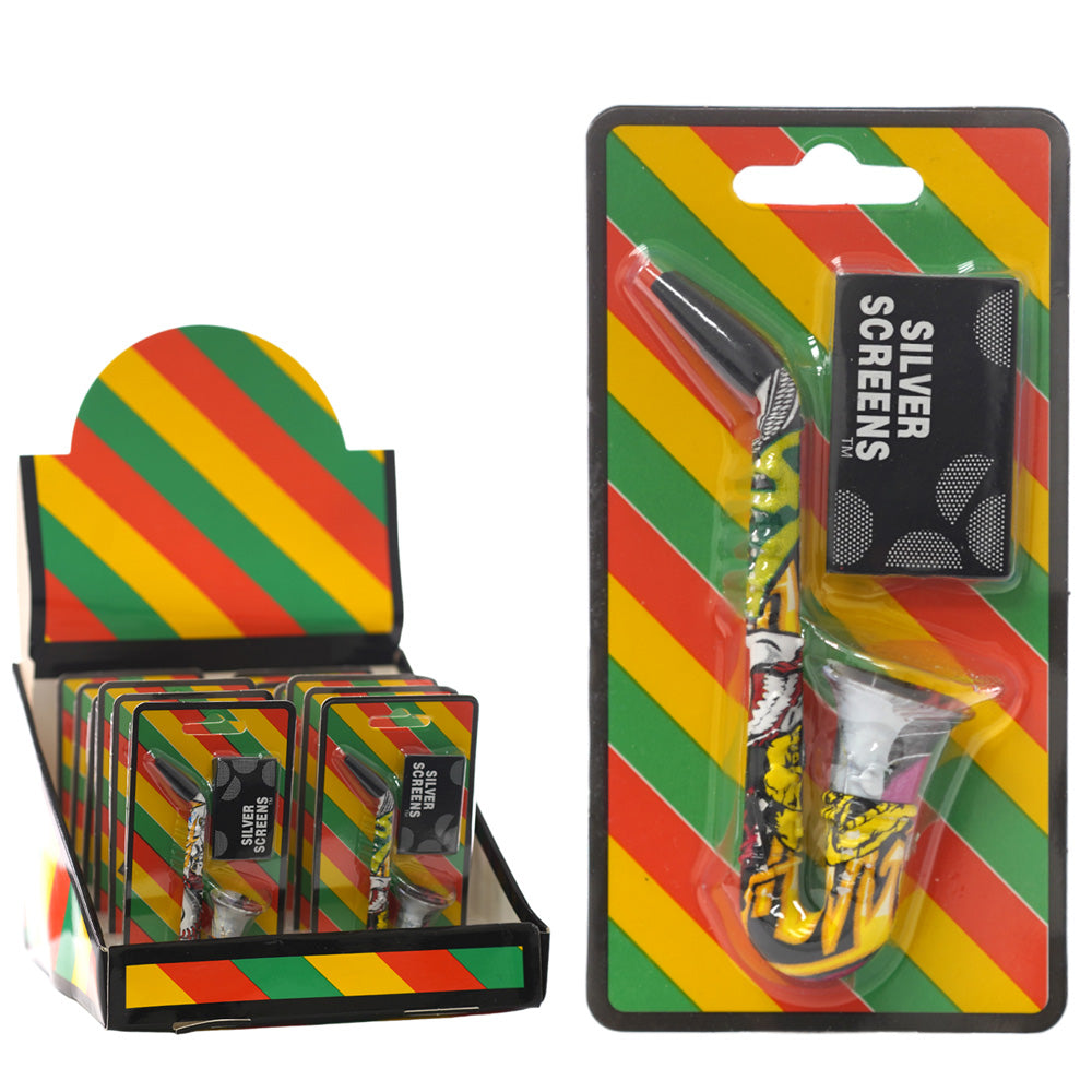 Unbranded Hand Pipe Saxophones (5379) Metal 3.5"