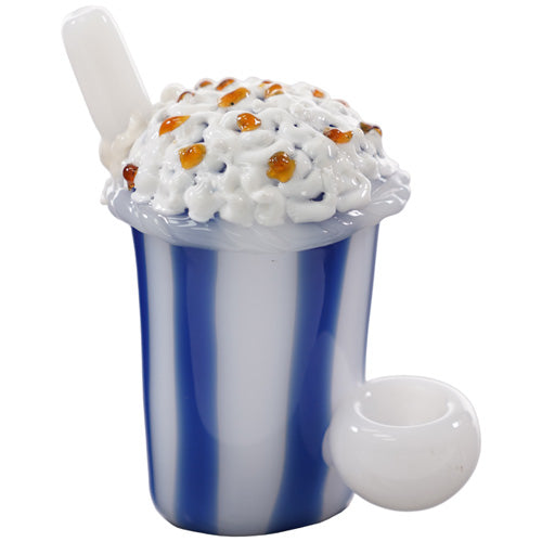 Unbranded Hand Pipe Popcorn Bucket (7463) Glass 4.0"