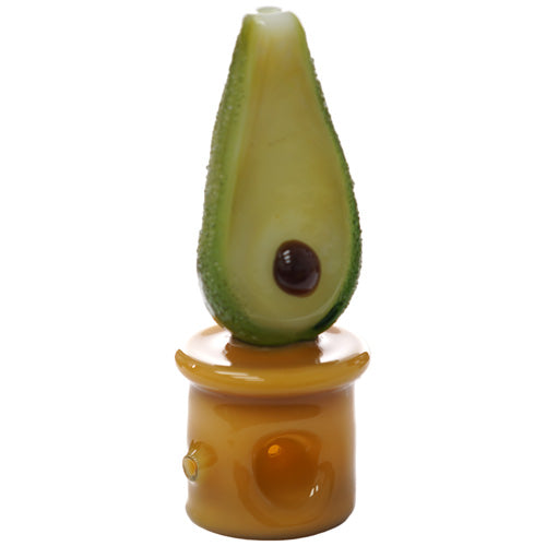 Unbranded Hand Pipe Avocado (7473) Glass 5.0"