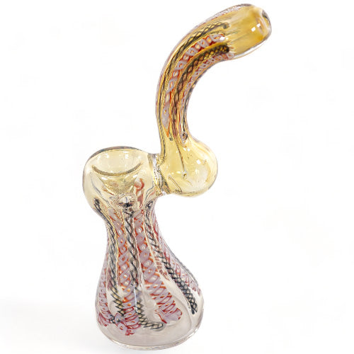 Unbranded Hand Pipe FANCY ART MED BUBBLE (113035) Glass 5.5"