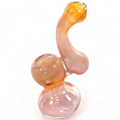 Unbranded Hand Pipe Silver Fumed 80 Gr (113048) Glass 4.5"