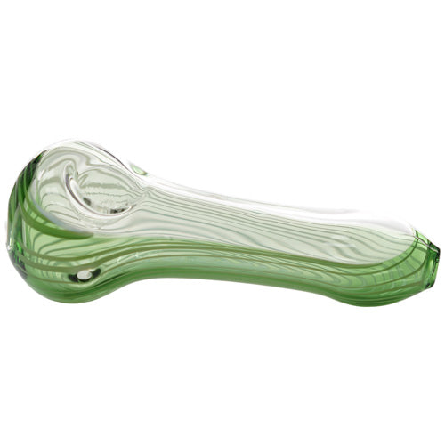 Unbranded Hand Pipe See Through View Green SB1514 (7475) Glass 5.0"
