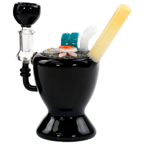 Unbranded Glass Noodle Bowl Rig (7175) Black 7.0"