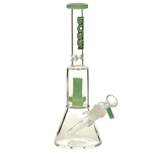 Boss Glass Shower Beaker (7536) Milky Green 10.5"