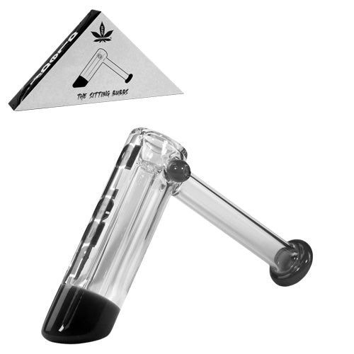 aLeaf Bubbler Sitting AL2072BL (4541) Glass 6.0" Black