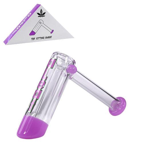 aLeaf Bubbler Sitting AL2072BL (4541) Glass 6.0" Purple