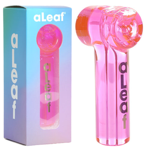 aLeaf Hand Pipe Glycerin ALHP5052 (4549) Glass 4.0" Pink