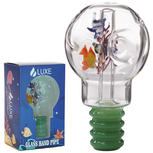 Unbranded Hand Pipe Luxe Lamp (4558) Glass 5.0" Jade Green