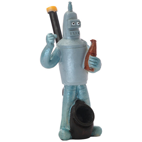 Unbranded Hand Pipe Characters (4668) Wood 5.0" Robot