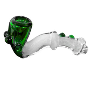 Unbranded Hand Pipe Glow in Dark HD 77 (4675) Glass 4.0" Green