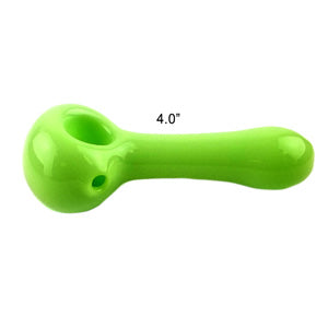 Unbranded Hand Pipe HD167 American Milky (4829) Glass 4.0" Green