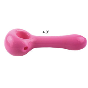 Unbranded Hand Pipe HD167 American Milky (4829) Glass 4.0" Pink