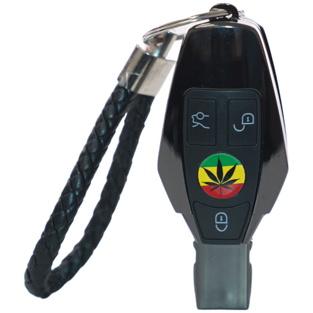 Unbranded Hand Pipe Car Remote (5373) Metal 3.5" Black
