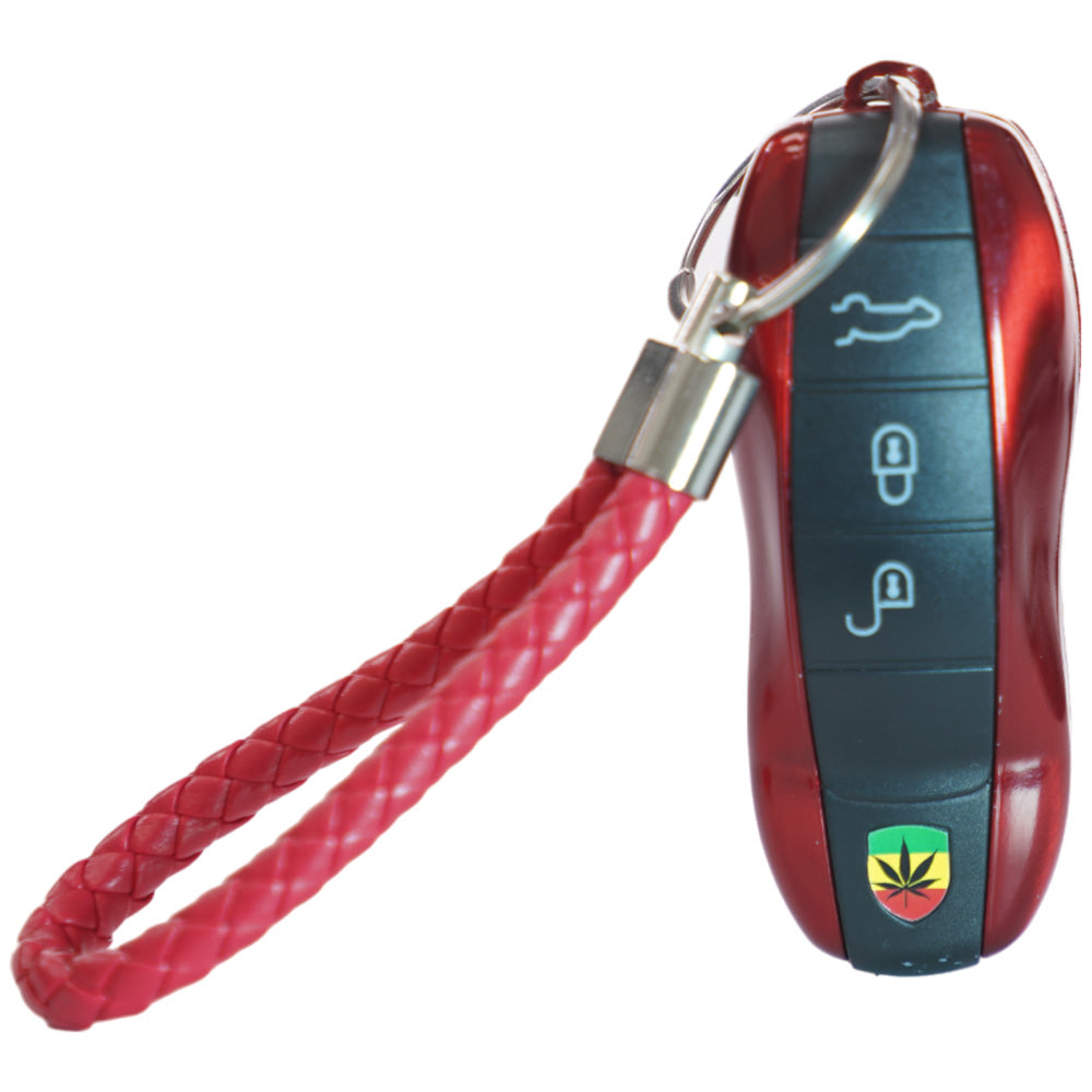 Unbranded Hand Pipe Car Remote (5374) Metal 3.5" Red
