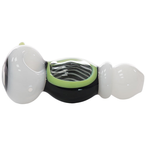 Unbranded Hand Pipe See Through View-SB3445 (7455) Glass 5.0" Green