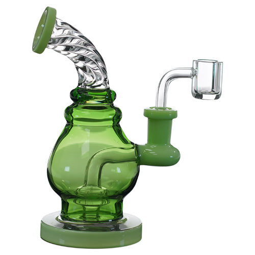 Unbranded Glass Laptern (5526) 6.0" Green